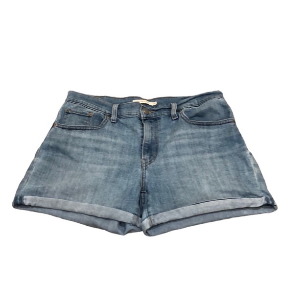 Levi’s Mid Length Shorts Size 31 Blue - Picture 1 of 10